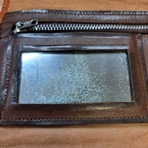 Alejandro Yeo Clutch Wallet Hand Tooled Pure Leather Floral Engraved With Mexico - Picture 11 of 16